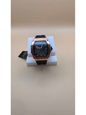BiBi Men's Automatic Mechanical Watch with Rose Gold Case